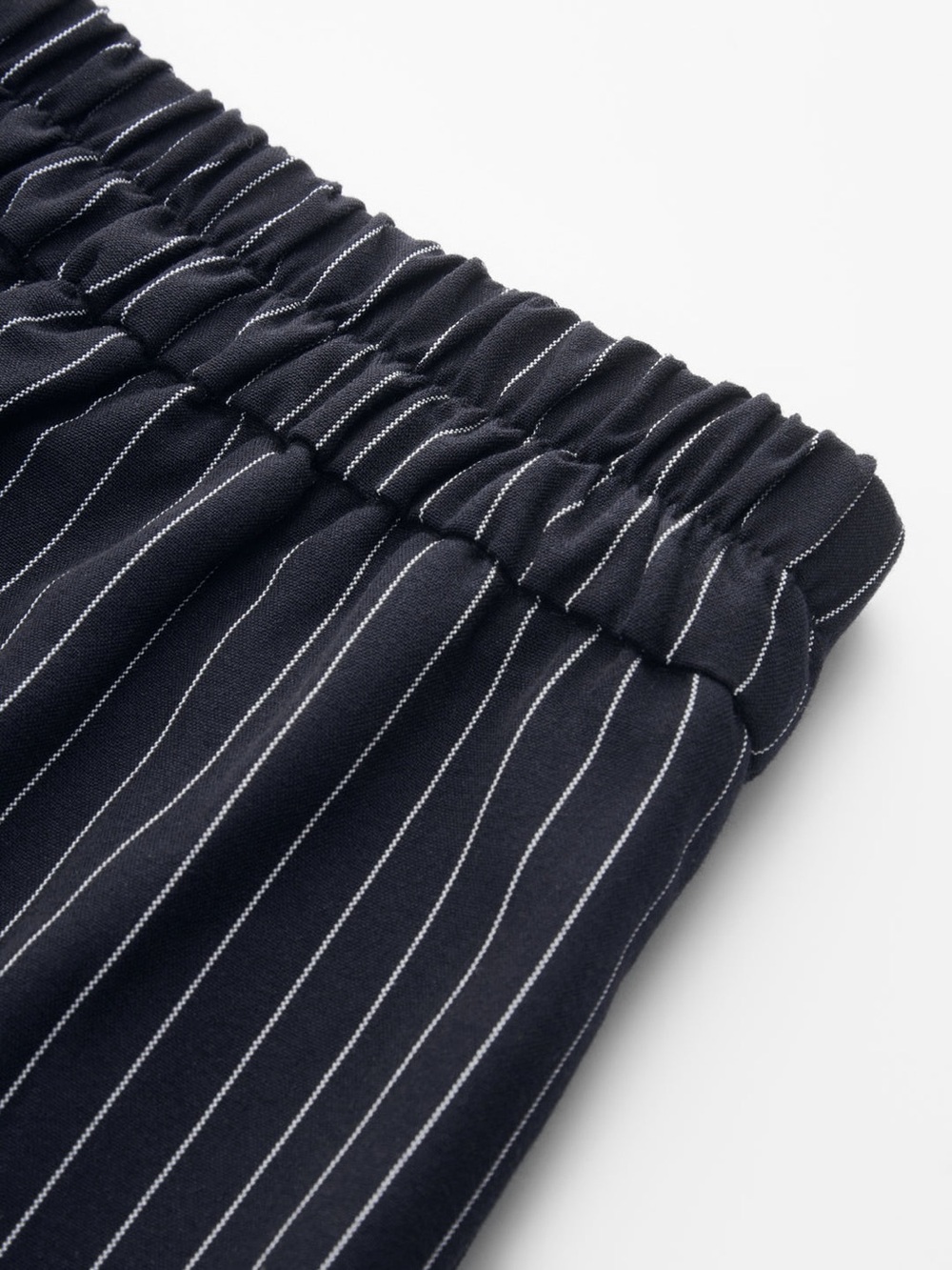 Commense Pinstripe Wrap Tie Top & Wide-Leg Pants Set in Navy size Large. NWT - Picture 7 of 7